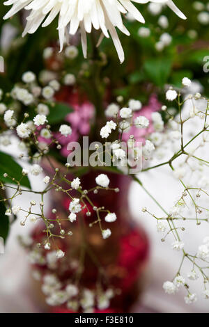 Bel fiore decorazioni per matrimoni Foto Stock