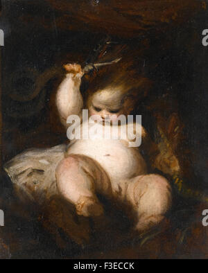 Sir Joshua Reynolds - Il neonato Hercules Foto Stock