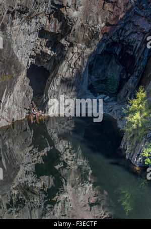 Hodge ha vicino Cava nei pressi Tilberthwaite Coniston nel distretto del Lago Foto Stock