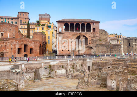 Resti dei Fori Imperiali di Roma.Italia Foto Stock