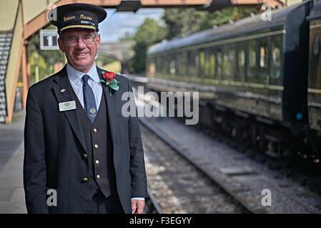 Stazione principale della GWR stazione ferroviaria protetta Toddington Gloucestershire Inghilterra Regno Unito Foto Stock
