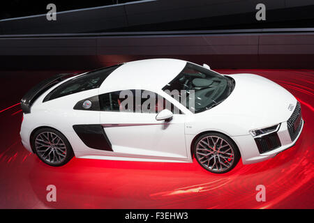 Audi R8 V10 Plus a la IAA International Motor Show 2015 Foto Stock