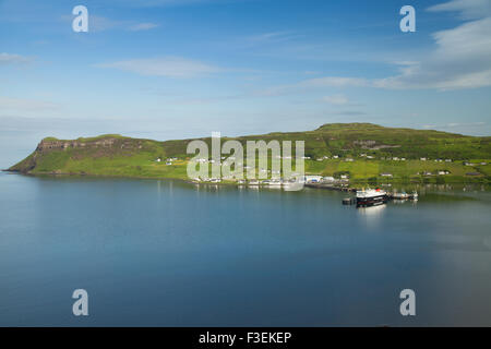 Il porto di Uig sull'Isola di Skye in Scozia, Regno Unito. Foto Stock