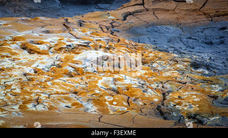 Geografie, Hverir, heisse Quellen, Geothermalgebiet, geologiche, Isola Foto Stock