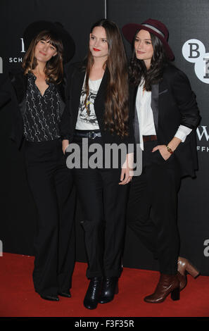 Londra, UK, UK. 6 Ottobre, 2015. Le doghe frequentare il BFI luminosa gala di beneficenza al Guildhall. Credito: Ferdaus Shamim/ZUMA filo/Alamy Live News Foto Stock