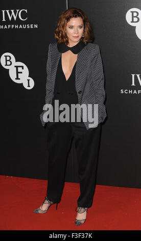 Londra, UK, UK. 6 Ottobre, 2015. Anna Friel assiste il BFI luminosa gala di beneficenza al Guildhall. Credito: Ferdaus Shamim/ZUMA filo/Alamy Live News Foto Stock