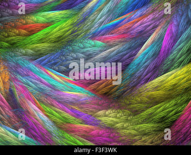 Computer resi 3d frattale astratto lo sfondo dell'illustrazione per il design creativo Foto Stock