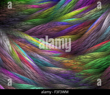 Computer resi 3d frattale astratto lo sfondo dell'illustrazione per il design creativo Foto Stock