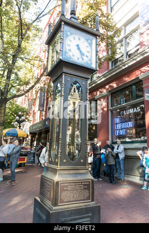 Orologio a vapore, Vancouver, Canada Foto Stock