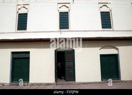 Ramnagar Fort costruito nel 1750 AD Maharaja di Banaras banca del fiume Gange Varanasi Uttar Pradesh Foto Stock