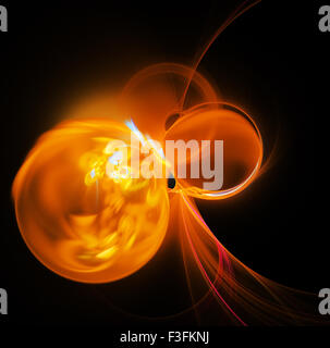 Computer resi 3d frattale astratto lo sfondo dell'illustrazione per il design creativo Foto Stock