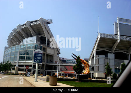 Cleveland Stadium, Municipal Stadium, Lakefront Stadium, Cleveland, Ohio, USA, Stati Uniti d'America, Stati Uniti, Stati Uniti, America, Stati Uniti Foto Stock