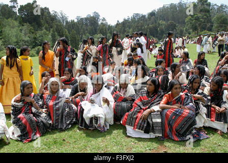 Il Todas sono gli abitanti originali di Nilgiris Hills ; Tamil Nadu ; India Foto Stock