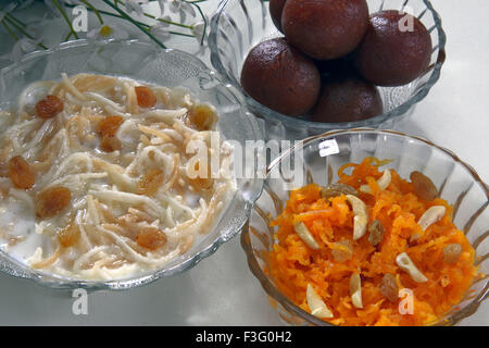 Dolci indiani ; mitaee ; India ; Asia Foto Stock