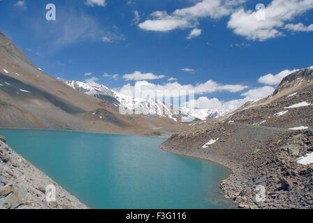 Vishal Taal ; montagne ; Baralacha la ; Leh ; Ladakh ; Jammu e Kashmir ; territorio dell'Unione ; UT ; Himachal Pradesh ; India ; Asia Foto Stock