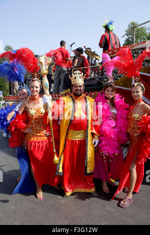 Re Momo nel carnevale ; Panaji ; Goa ; India Foto Stock