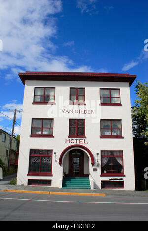 Van Gilder hotel ; Seward ; Kenai Peninsula borough ; Alaska ; U.S.A. Stati Uniti d'America Foto Stock