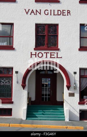 Van Gilder hotel ; Seward ; Kenai Peninsula borough ; Alaska ; U.S.A. Stati Uniti d'America Foto Stock