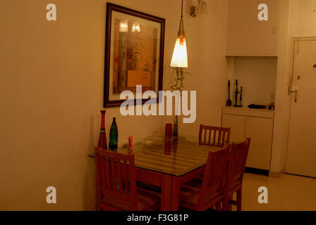 Interno della sala da pranzo ; Mumbai Bombay ; Maharashtra ; India Foto Stock