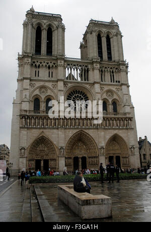 Cattedrale di Notre-Dame ; Cattedrale di Notre-Dame ; Parigi ; Francia ; Francese ; Europa ; Europeo Foto Stock
