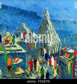 Pittura, arte, fineart, esposizione, India, Asia Foto Stock