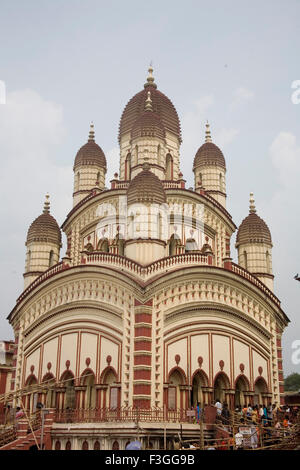 Dakshineshwar Kali Temple Calcutta Kolkata West Bengal India Foto Stock