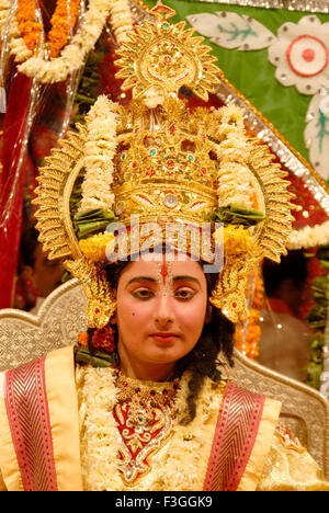 Ramleela ; indù di carattere mitologico da Ramayan durante Dussera dusera festival ; India n. MR Foto Stock