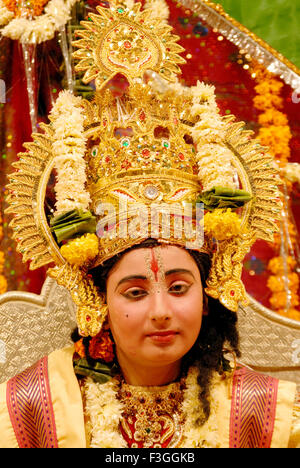 Ramleela ; indù di carattere mitologico da Ramayan durante Dussera dusera festival ; India n. MR Foto Stock