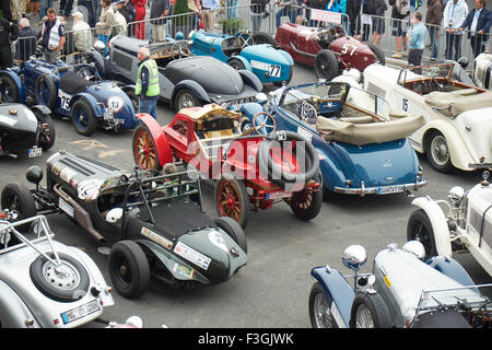 Vintage Auto sportiva trofeo, parc ferme, 43.AvD Oldtimer-Grand-Prix 2015 Nürburgring Foto Stock