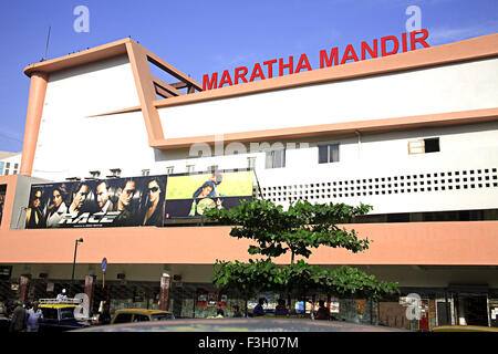 Maratti Mandir sala cinema hindi movie theater a Dr. Anand Nair Marg Lamington road Bombay Mumbai Maharashtra Foto Stock