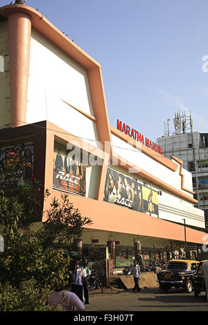 Maratti Mandir sala cinema hindi movie theater a Dr. Anand Nair Marg Lamington road Bombay Mumbai Maharashtra Foto Stock