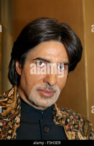 Modello attore Amitabh Bachchan statua di cera al Museo delle Cere di Madame Tussauds ; London ; Regno Unito Regno Unito Inghilterra Foto Stock