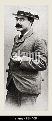 Joseph Rudyard Kipling, 1865 - 1936. Inglese a breve storia scrittore, poeta, giornalista e scrittore. Foto Stock