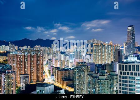 Cityscape, Tsuen Wan, Hong Kong Foto Stock