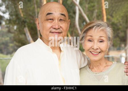 Ritratto di Coppia senior, sorridente Foto Stock