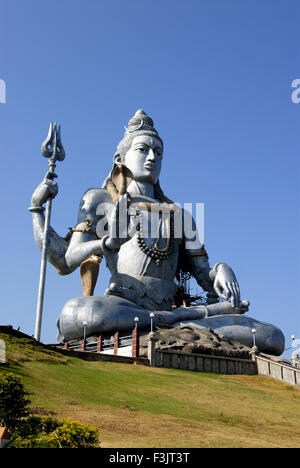 Grande idolo del signore Shiva dosso Kandukagiri Murudeshwar Uttar Kannada Karnataka india Foto Stock