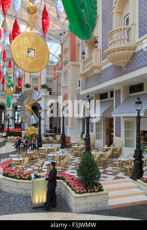 Cina, Macau, MGM Grand, hotel, casino, interno, lobby, Foto Stock