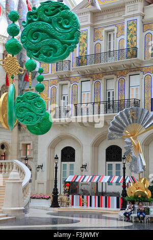 Cina, Macau, MGM Grand, hotel, casino, interno, lobby, Foto Stock