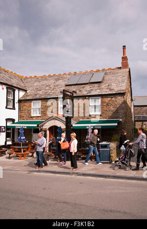 Arthurs King Arms Tintagel Cornwall Inghilterra REGNO UNITO Foto Stock