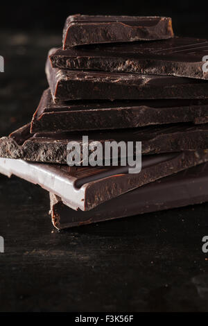 Cioccolato fondente Foto Stock
