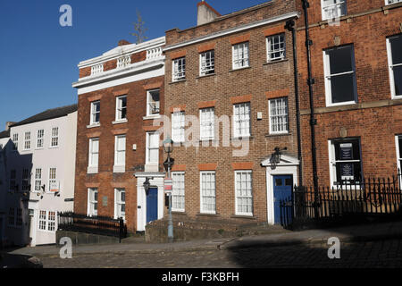 Edifici georgiani in Paradise Square Sheffield City Centre England. Area di conservazione dell'architettura Foto Stock