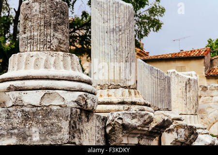 Teatro Antico, rovine romane, Arles, Francia Foto Stock