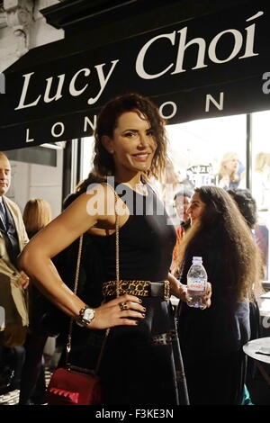 Londra, UK, 8 Ott 2015 : Sophie Radlett frequentare Lucy Choi store lancio al 18 Connaught Street, Londra. Foto di vedere Li/ Alamy Live News Foto Stock