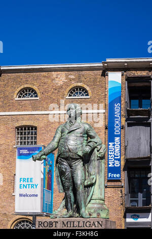 West India Quay, Docklands, Londra, Inghilterra, Regno Unito Foto Stock