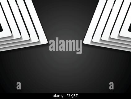 Abstract in bianco e nero di vettore sfondo moderno Illustrazione Vettoriale