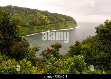 Strada di Hana. Maui. Hawaii. Piscine Oheo Gulch Hana autostrada del Monte Haleakala Maui Hawaii Oceano Pacifico. Il Hāna Highway è un 64,4- Foto Stock