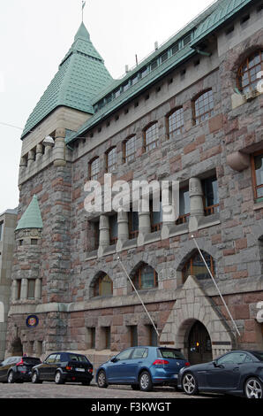 Helsinki, Finlandia, Art Nouveau Korkeavuorenkatu 35 Foto Stock