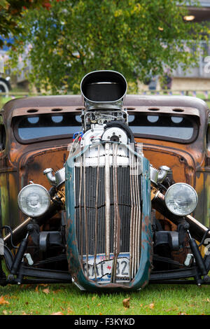 1936 Chevrolet pick up asta di ratto a Prescott hill climb evento. Gloucestershire, Inghilterra Foto Stock