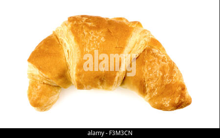 Gustosi croissant isolato su bianco Foto Stock