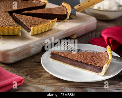 Crostata al cioccolato Foto Stock